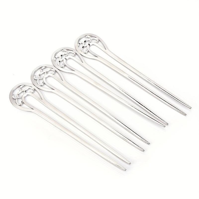 Vintage Metal Hair Pin U Shaped Hair Pin Hair Accessories For Women