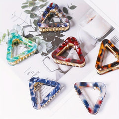 Acetic Acid Small Shark Claw Hair Claw for Women Girl Thick Hair