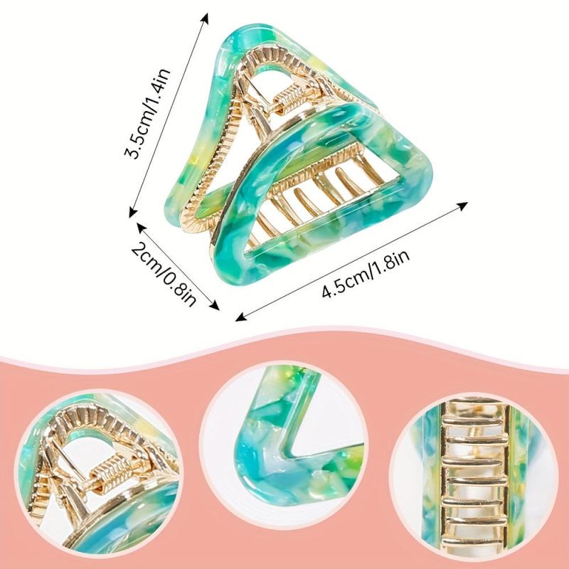 Acetic Acid Small Shark Claw Hair Claw for Women Girl Thick Hair