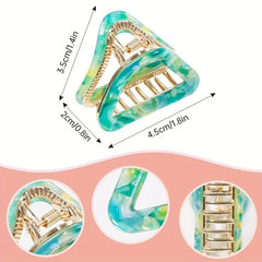 Acetic Acid Small Shark Claw Hair Claw for Women Girl Thick Hair
