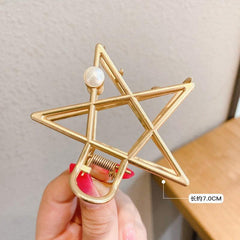Large Metal Hair Claw Clips Hair Catch Barrette Jaw Clamp For Women