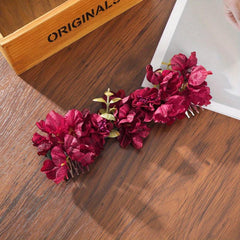 Vintage Flower Hair Comb Bridal Headdress for Beach Vacation