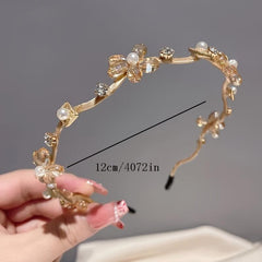 Crystal Flower Hairband Rhinestone Head Hoop Women's Headwear