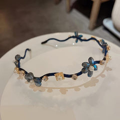 Crystal Flower Hairband Rhinestone Head Hoop Women's Headwear
