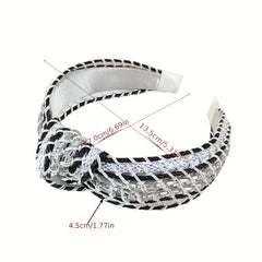 Boho Cross Knotted Headband Rope Braided Headdress Hair Accessories