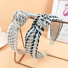 Boho Cross Knotted Headband Rope Braided Headdress Hair Accessories