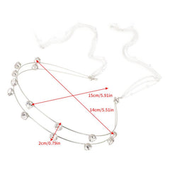 Rhinestone Tassel Bow Headband Bridal Hair Accessories