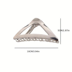 Triangle Frame Hollow Hair Claw Clip Vintage Hair Grip