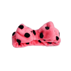 Coral Fleece Headband Bowknot Hair Band for Skincare