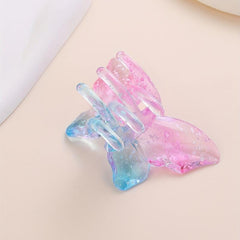 Gradient Butterfly Shaped Hair Claw Sweet Hair Claw Nonslip Ponytail Holder