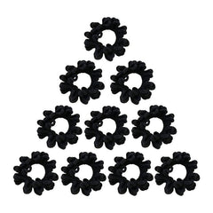 10 Pcs Seamless Thick Ponytail Plush Hair Tie for Women Vintage Hair Accessories