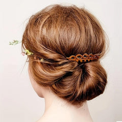 2pcs Retro Style Hair Comb Pin For Bun Side Hair Bang