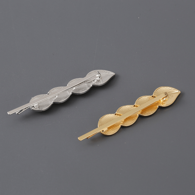 Vintage Alloy Leaf Hair Clip for Women Girls Hair Clip