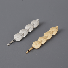 Vintage Alloy Leaf Hair Clip for Women Girls Hair Clip