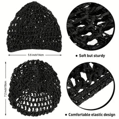 Women Meshy Snood Net Head Cover Hair Clip Nurse Attendants Hair Accessories