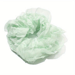 Ruched Ruffled Scrunchies Hair Tie Lace Hair Rope Sweet Ponytail Holder