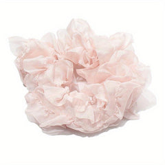 Ruched Ruffled Scrunchies Hair Tie Lace Hair Rope Sweet Ponytail Holder