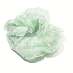 Ruched Ruffled Scrunchies Hair Tie Lace Hair Rope Sweet Ponytail Holder