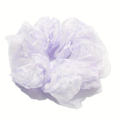 Ruched Ruffled Scrunchies Hair Tie Lace Hair Rope Sweet Ponytail Holder