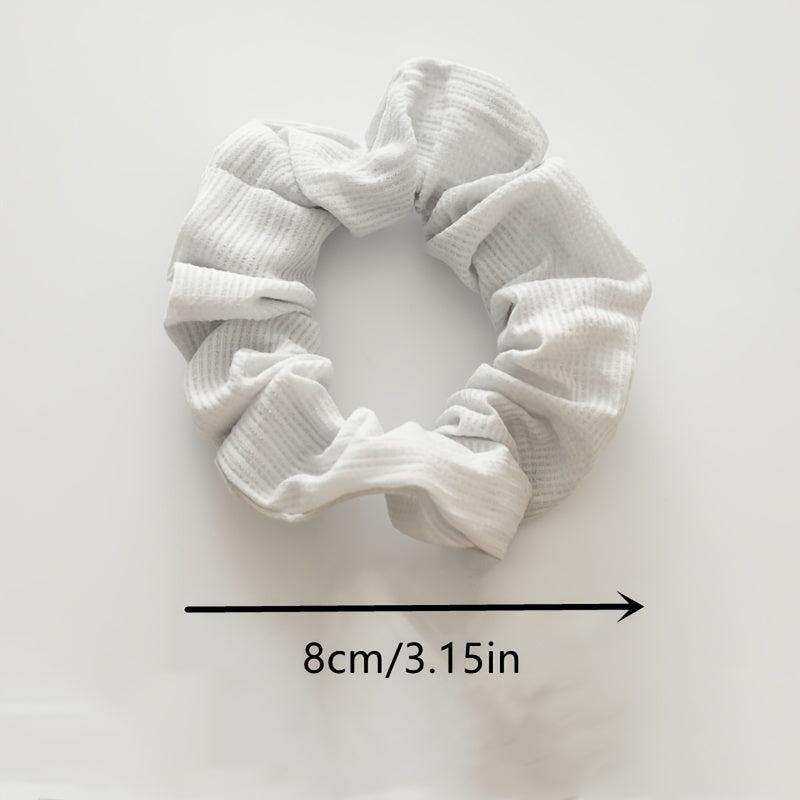 Iridescent Large Scrunchies Colorful Women Retro Hair Accessories
