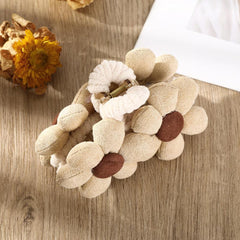 Floral Flannel Hair Jaw Clip Strong Hold Grip for Thick Hair