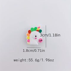 30pcs Unicorn Shoe Charm PVC Clogs DIY Accessory