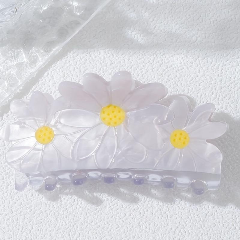 Daisy Hair Claw Minimalist Banana Clip Hairgrip Hair Accessory