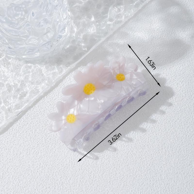 Daisy Hair Claw Minimalist Banana Clip Hairgrip Hair Accessory