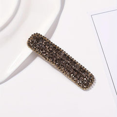 Rhinestone Snap Clip Glitter Style Hair Clip For Women Girls