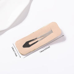 Rhinestone Snap Rectangle Hair Clip Glitter Hair Accessory