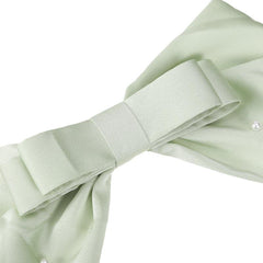 Satin Bow Rhinestone Hair Clip Non slip French Barrette Hair Accessories