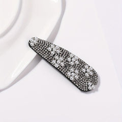 Rhinestone Snap Clip Faux Pearl Hair Clip for Women Girls Hair Accessories