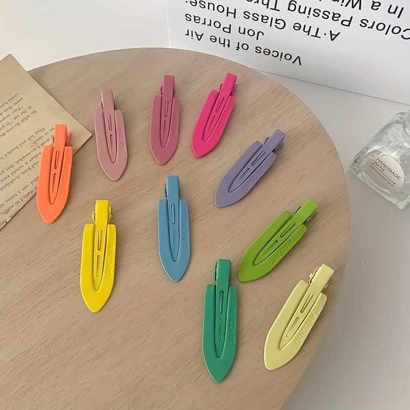 3pcs Colorful Hair Clip Side Clip Duck Billed Headwear Women