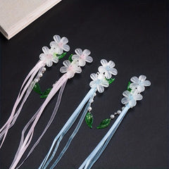 Ancient Style Crystal Hairpin Retro Headdress Flower Tassel Hair Accessories