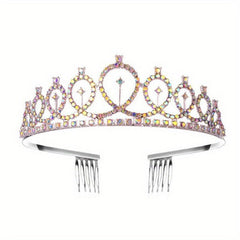 Rhinestone Headband Crown Tiara Hair Accessories for Women