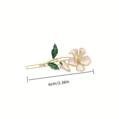 Flower Shaped Hair Pin Barrette Style Headdress for Women Girls