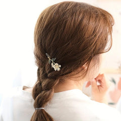 Flower Shaped Hair Pin Barrette Style Headdress for Women Girls