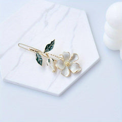 Flower Shaped Hair Pin Barrette Style Headdress for Women Girls