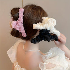 Mesh Hair Claw Headwear Women Large Hair Clip