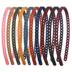 10pcs Skinny Headband Hair Band Nonslip Headdress Sweet Hair Accessories