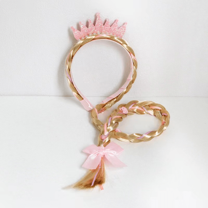 Braided Wig Headband Headdress For Girls