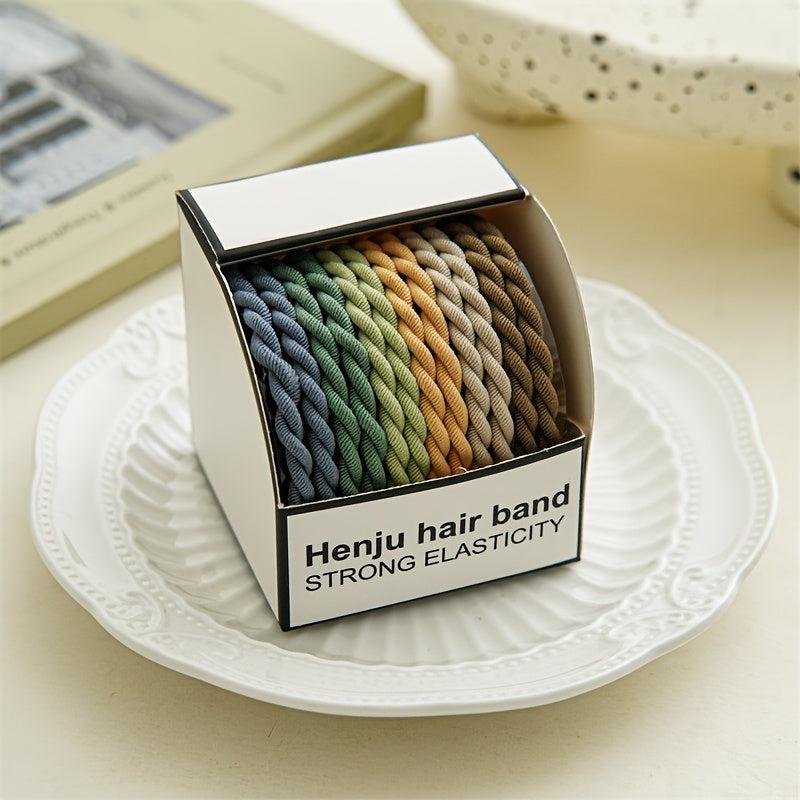 Colorful Braided Hair Tie Small Elastic Hair Bands Ponytail Holder