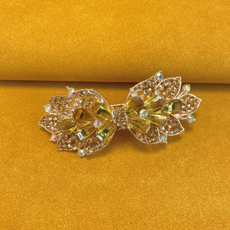 Alloy Rhinestone Hair Clip French Barrette Duck Billed Clip Hair Accessories