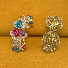 Alloy Rhinestone Hair Clip French Barrette Duck Billed Clip Hair Accessories