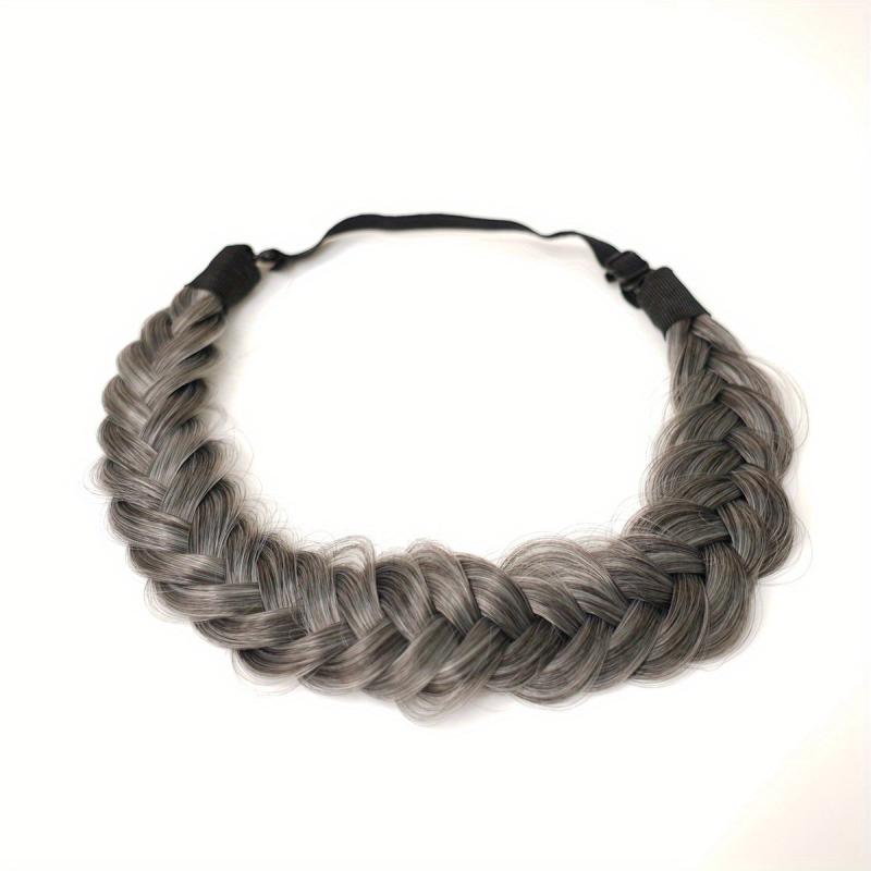Synthetic Braid Hair Headband Hand Synthetic Hair Pieces Extended Headband