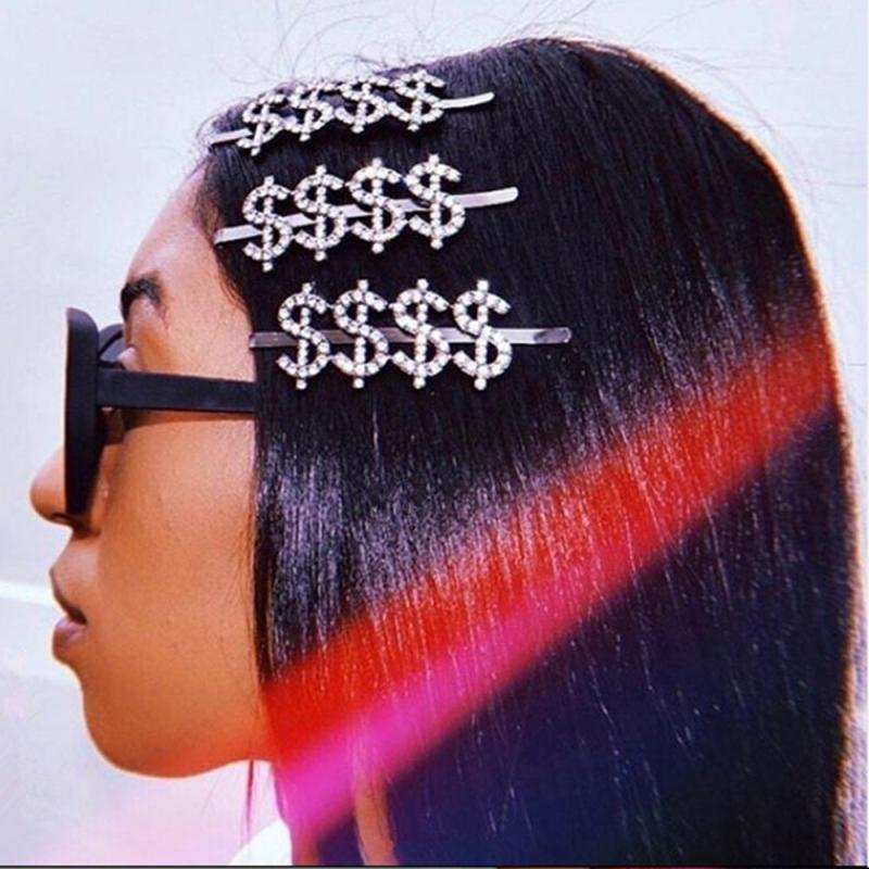 Rhinestone Hair Pin Glitter Hair Clip for Women Girls