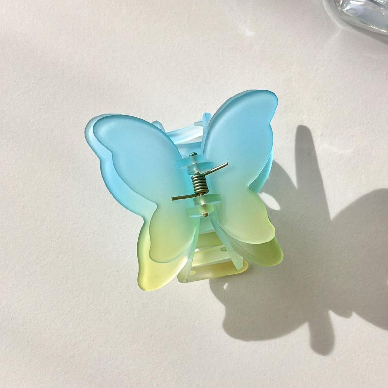 Gradient Hair Claw Butterfly Shaped Hair Clip For Women Girls Hair Claw