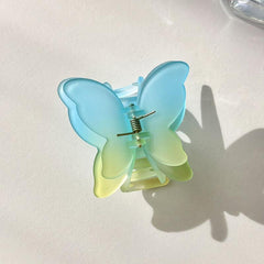 Gradient Hair Claw Butterfly Shaped Hair Clip For Women Girls Hair Claw