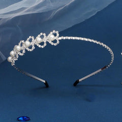 Bridal Rhinestone Heart Headband for Wedding