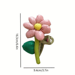 Cartoon Flower Hair Claw Ponytail Holder for Women Girls